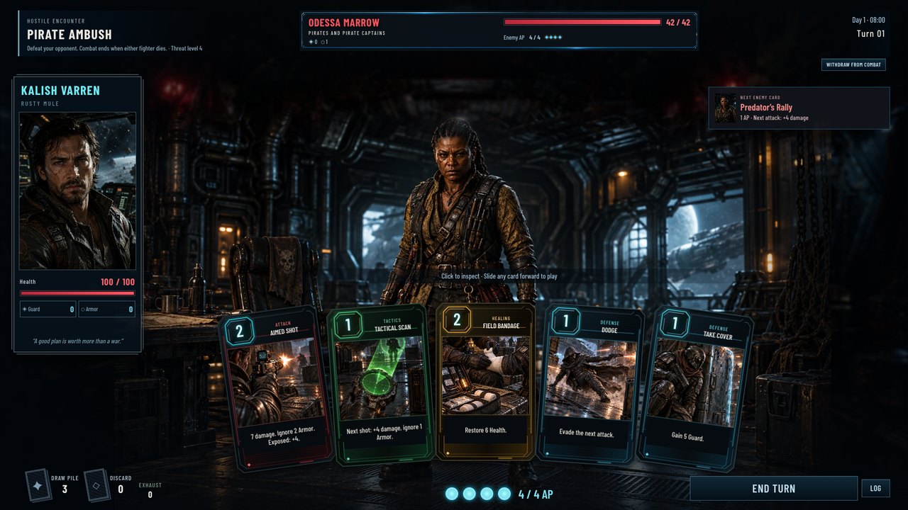 Card combat against an opponent